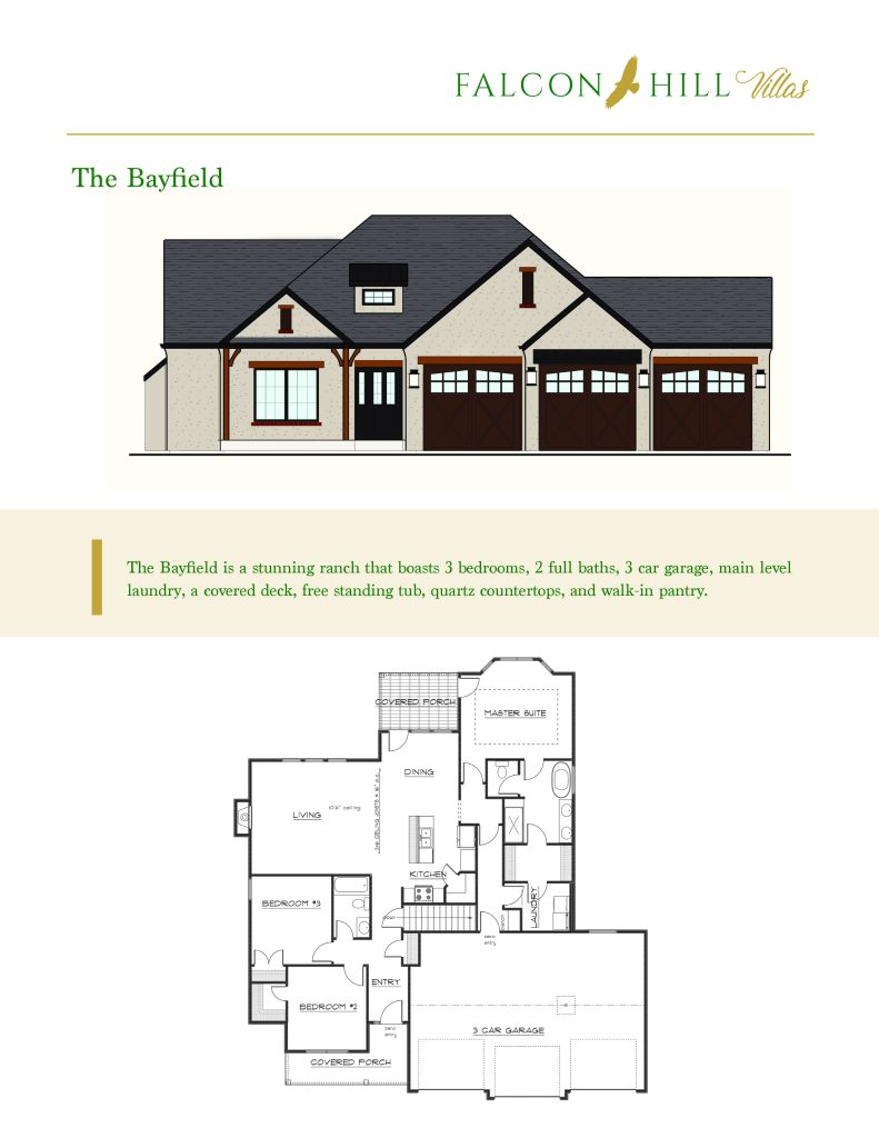 Hedrick Custom Builders - Falcon Hill Villas - The Bayfield
